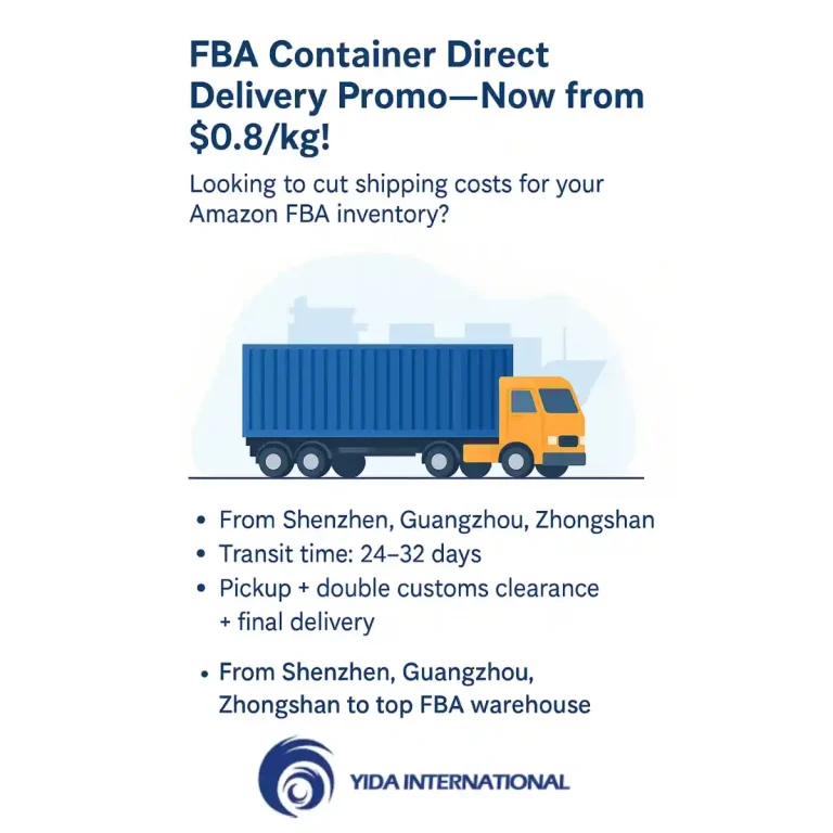FBA Container Direct Delivery Promo