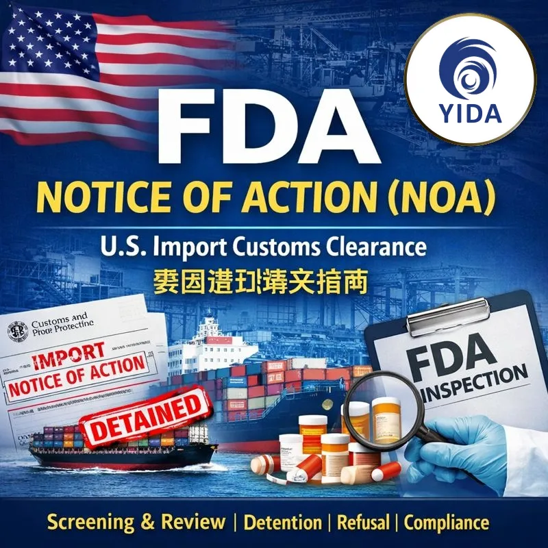 FDA Notice of Actions, Yida International