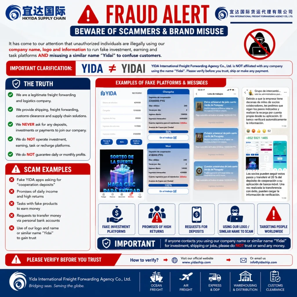 Fraud Alert and Important Clarification